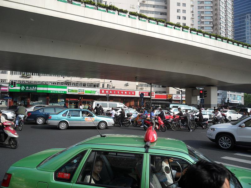 gridlocked cars