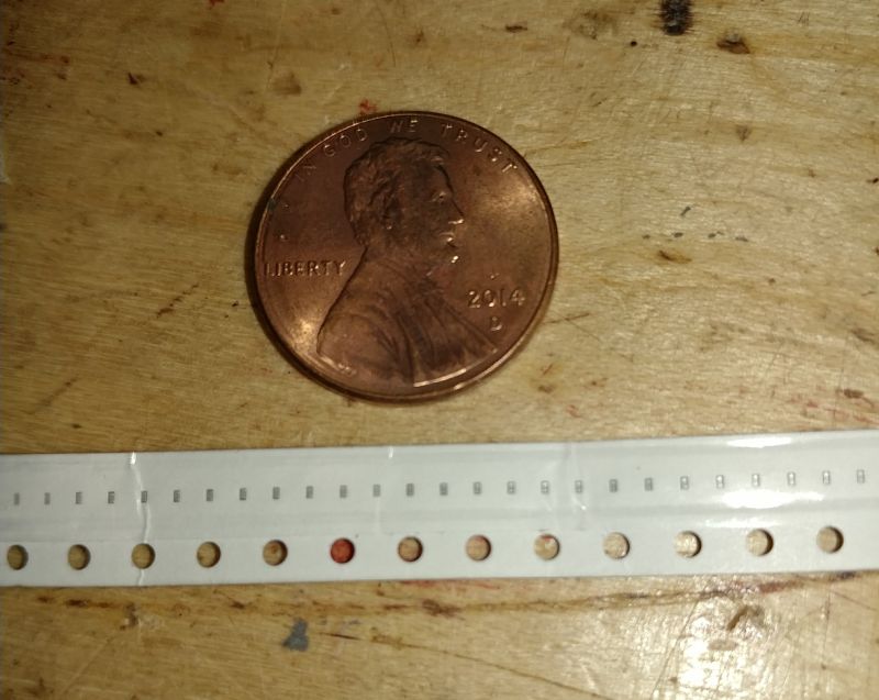 0201 size surface mount components